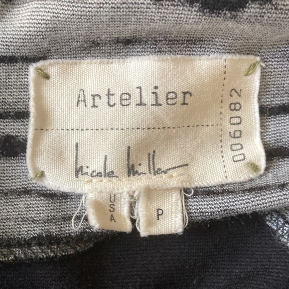 Artelier Nicole Miller Scratch Point Ruched Dress Size P - Picture 5 of 5